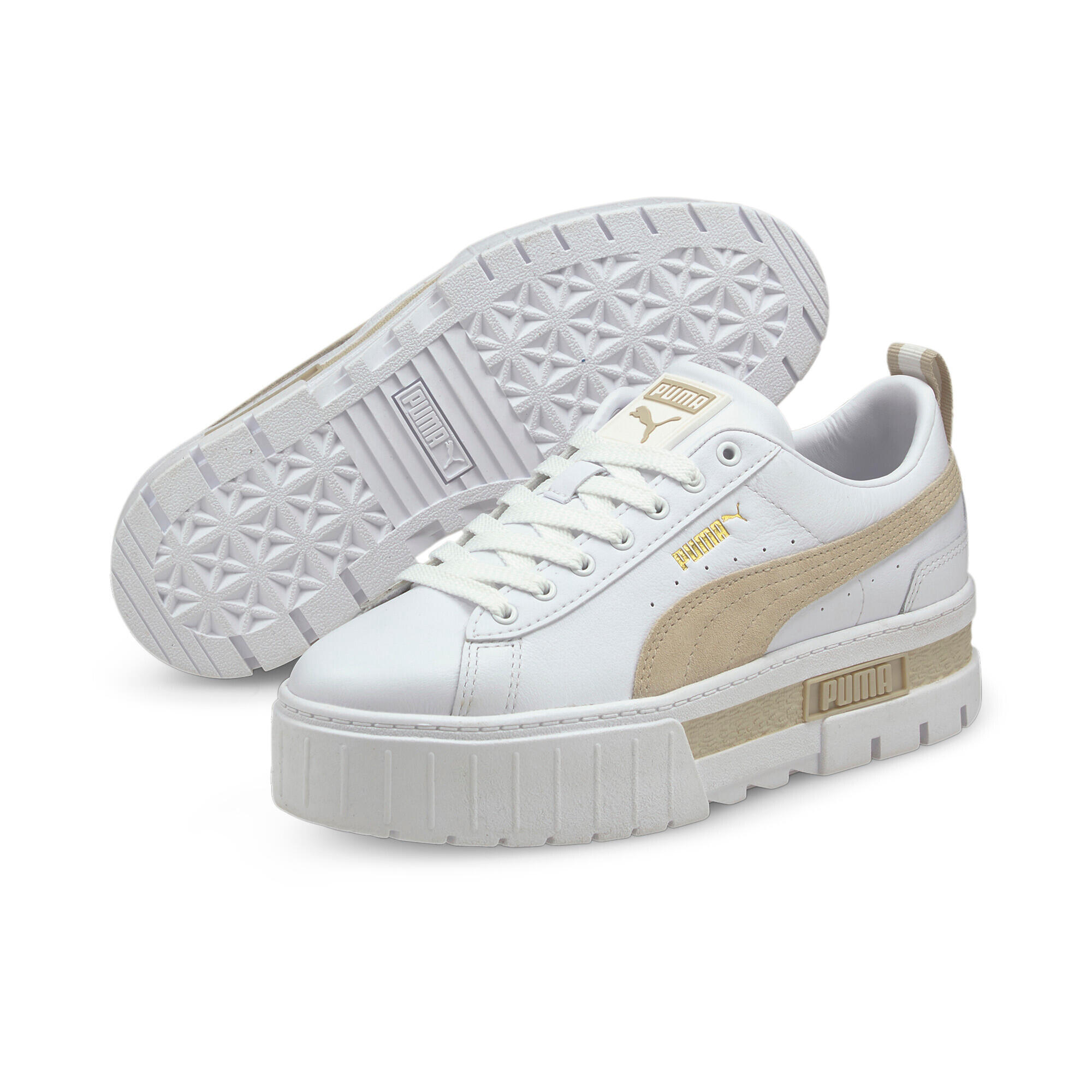 Chaussures Femmes Puma Mayze Lth blanc 2/7