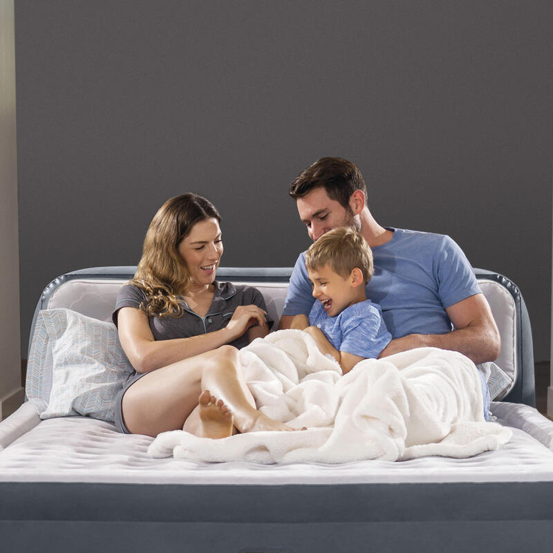 cama de aire Intex Dura-Beam Deluxe Ultra Plush con Cabecero