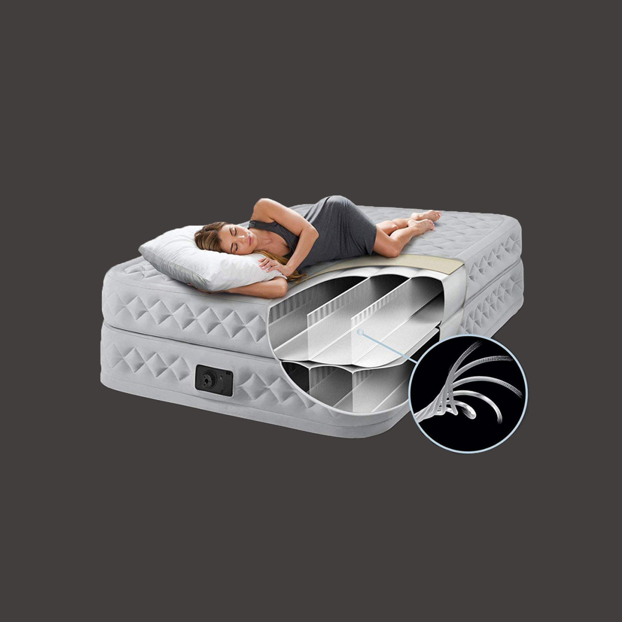 MATELAS GONFLABLE INTEX SUPREME 2 PERSONNES 4/7