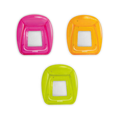 Intex 56802NP - Poltrona Gonfiabile Mare con Retina Assortiti. 104x102 cm