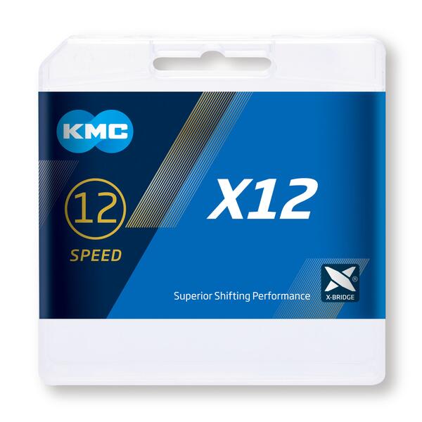 Cadena Kmc X12 oro 126p 12v