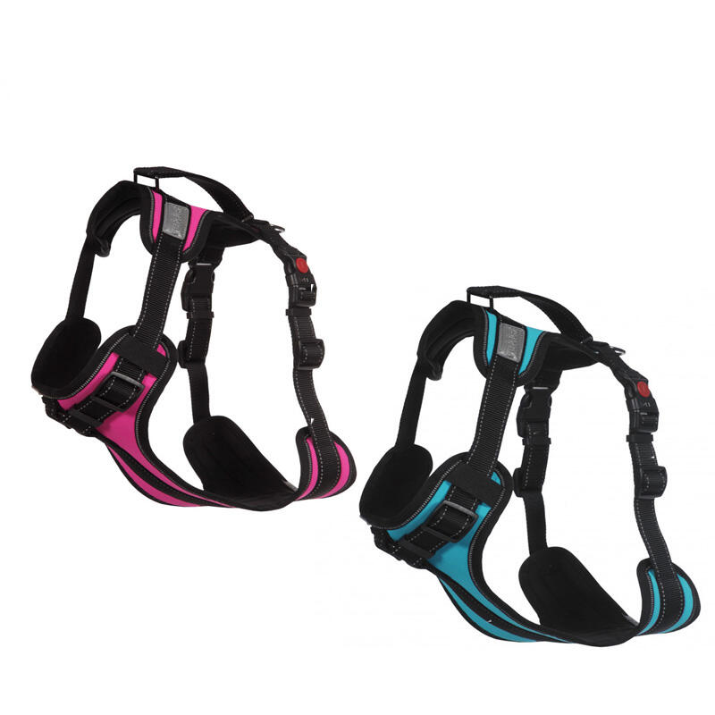 Solid Pet Padded Harness - Fuchsia