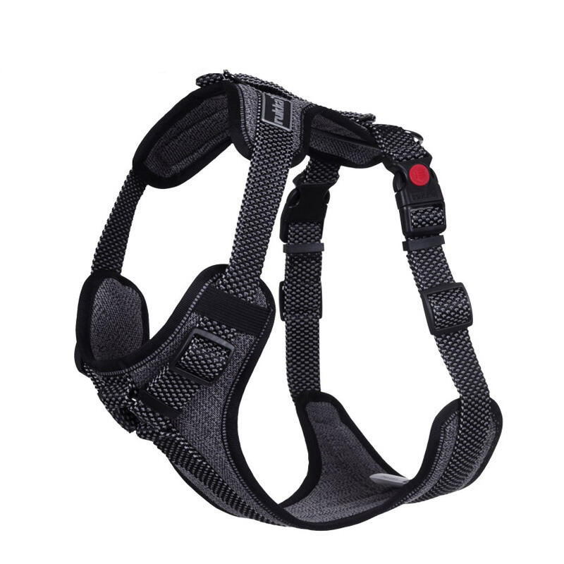 Star Pet Padded Harness - Black
