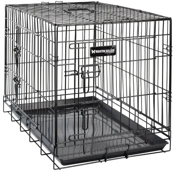 Metal pet carrier for dogs and cats with 2 doors Martin Sellier