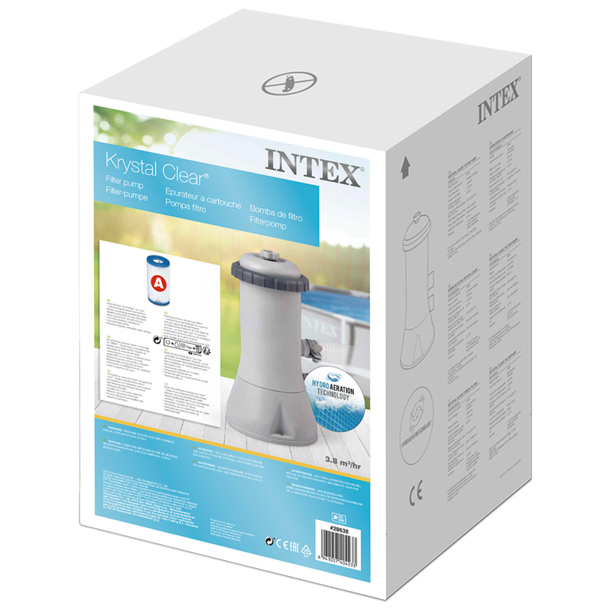 Intex 28638 - Pompa Filtro a Cartuccia, Flusso Sistema 2687 L/h 4/5