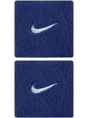 Fasce per polsi Nike Swoosh nere set da 2