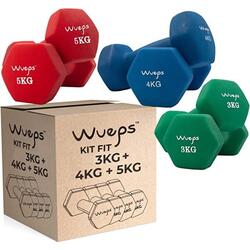 KIT de mancuernas antideslizantes de neopreno Wueps