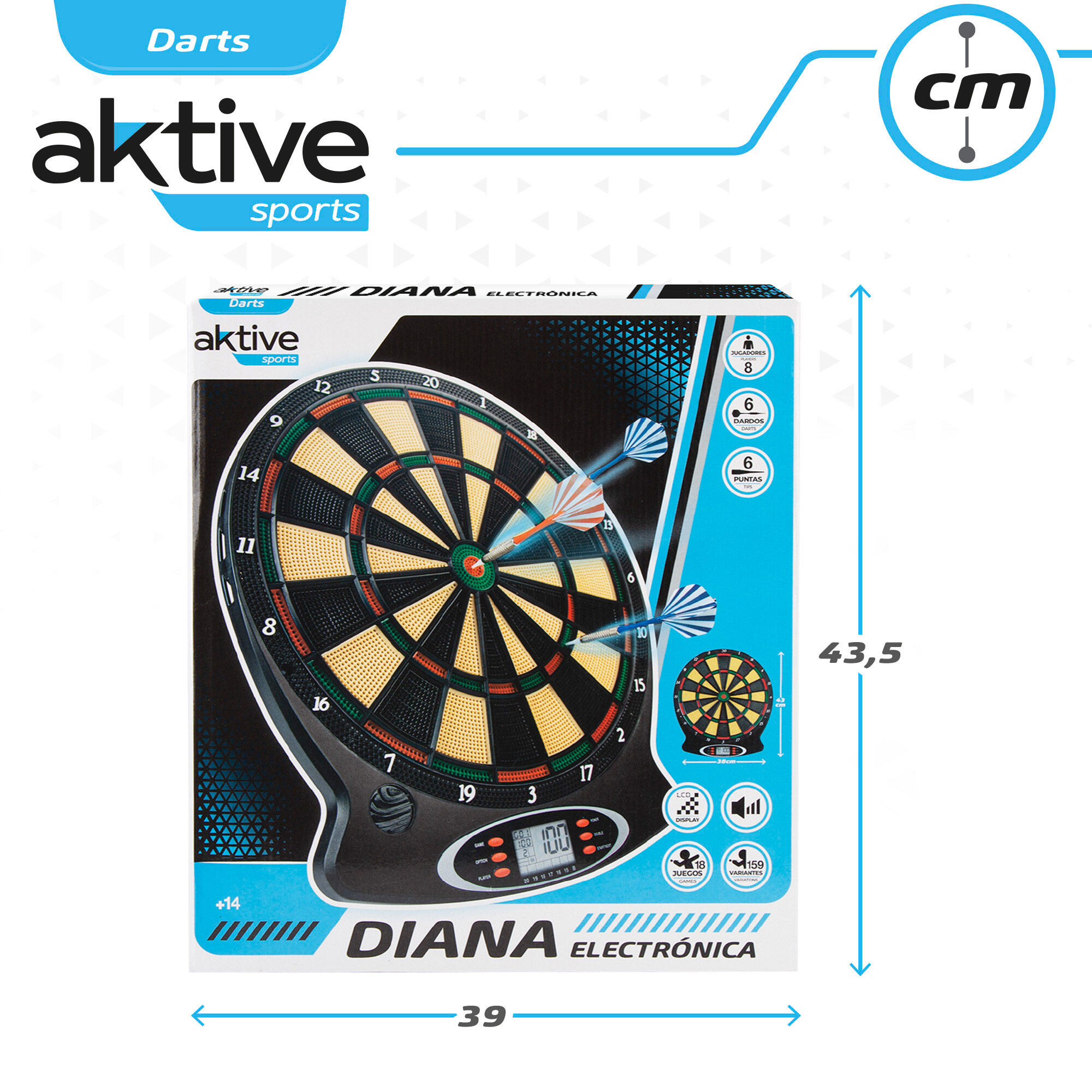 Jeu de fléchettes électronique multi-jeux Aktive Sports 4/4