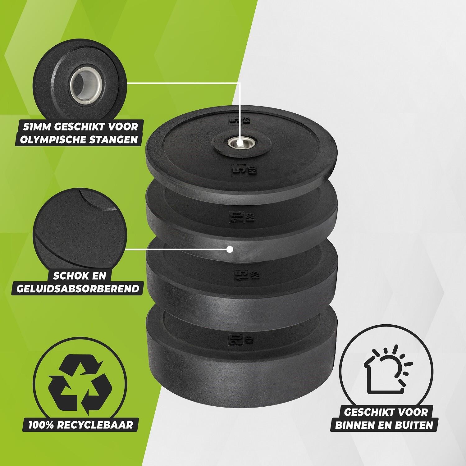 Jeu de Disques de Poids Olympiques - Musculation - 5 à 25 kg- 50 mm 3/3
