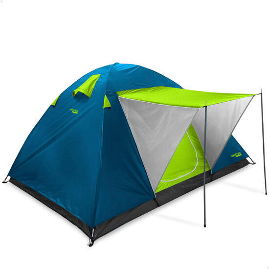 Tenda igloo per 4 persone con tenda da sole Aktive