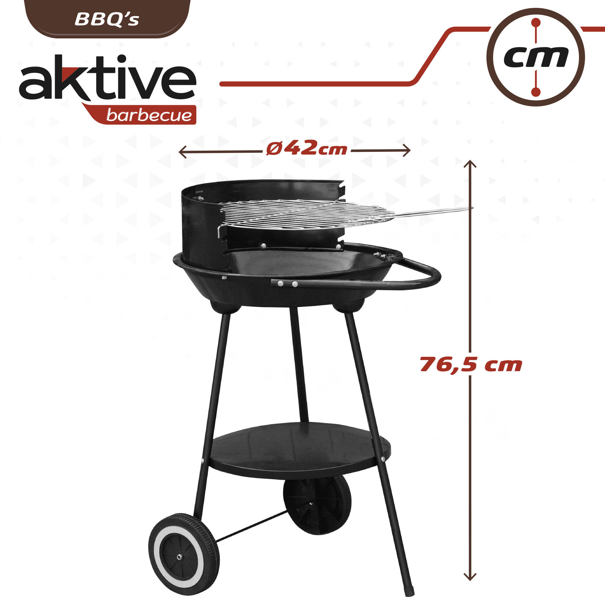 Barbacoa carbón portátil Aktive 6/7