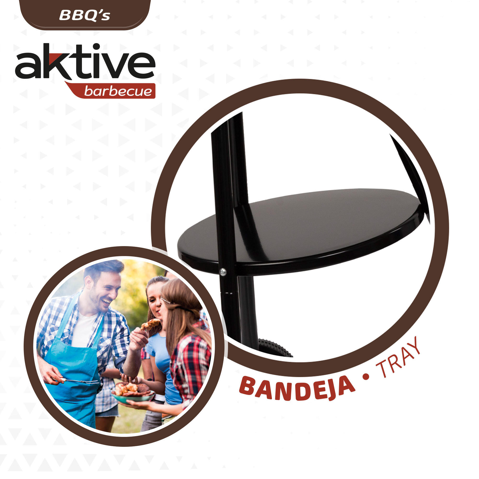 Barbacoa carbón portátil Aktive 5/7