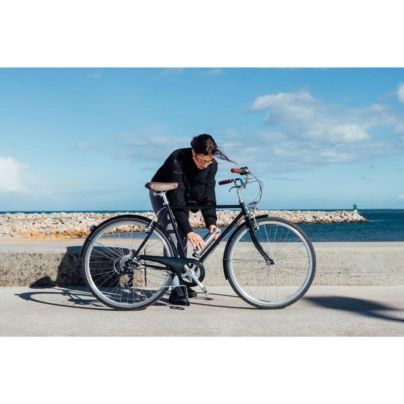 Vélo de ville électrique 28" Capri Lyon, couleur noire