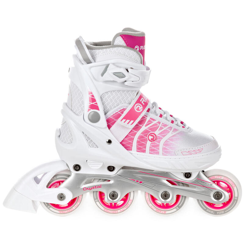 Patines ajustables Crystal Blanco/Rosa