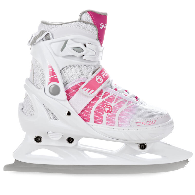 Patines Ajustables 2en1 Crystal Blanco/Rosa