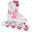 Patines ajustables Crystal Blanco/Rosa