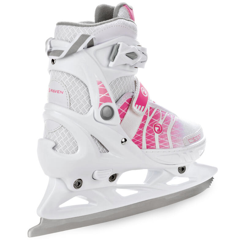 Patines Ajustables 2en1 Crystal Blanco/Rosa