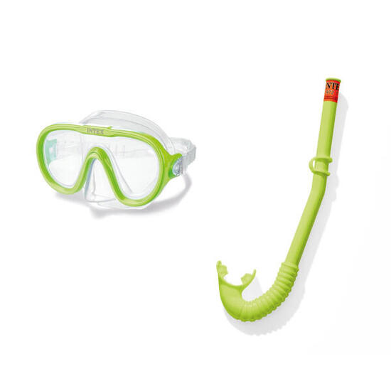 Intex 55642 - Set Maschera e Boccaglio Adventurer Colori Assortiti