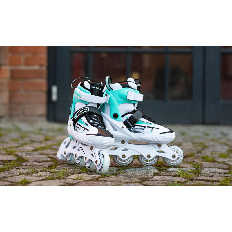 Inline skates verstelbare Raven Profession Wit/Mint