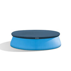 Bâche hivernale pour piscine autostable Intex Ø 3,05 m - vinyle, bleu foncé
