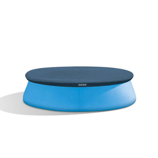 Bâche hivernale pour piscine autostable Intex Ø 3,05 m - vinyle, bleu foncé