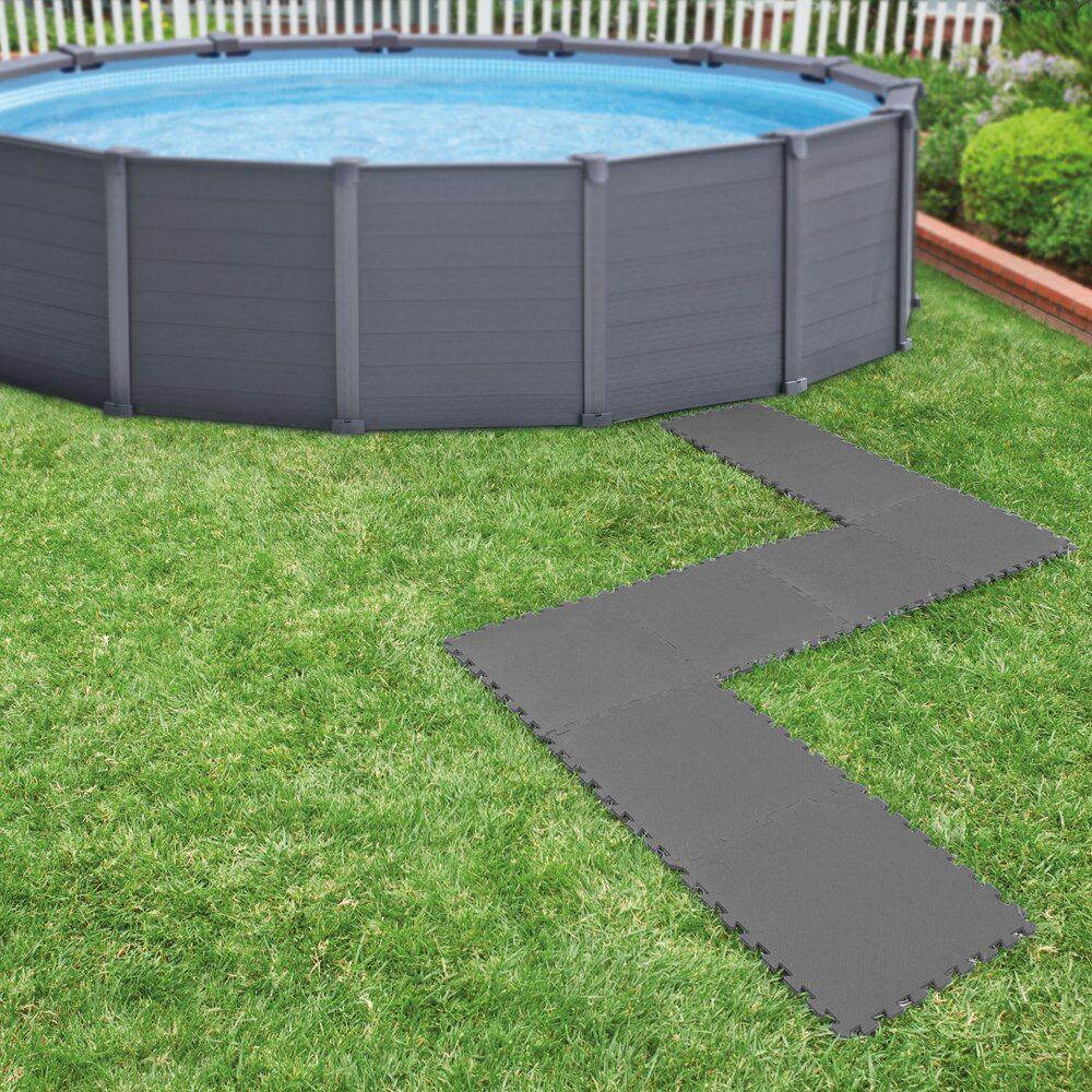 Intex Protetor de chão almofadado de encaixar 8 pcs 50x50x0,5cm 1,9m² 3/5