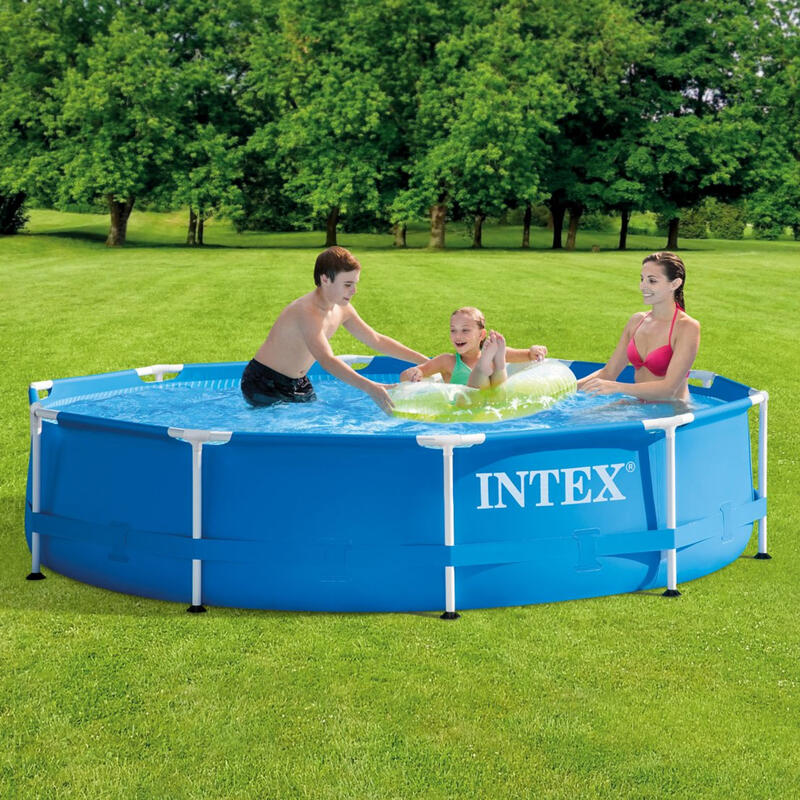 Intex 28200NP - Piscina Metal Frame rotonda, 305x76 cm