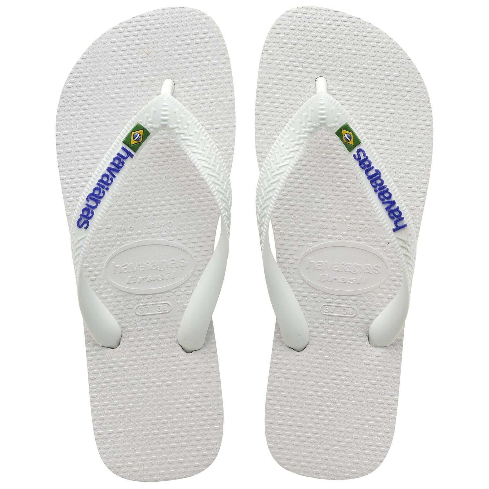 Havaianas - Tong Havaianas Enfant Brasil Logo - Enfant - Tongs - Blanc - 34 Cm - Decathlon