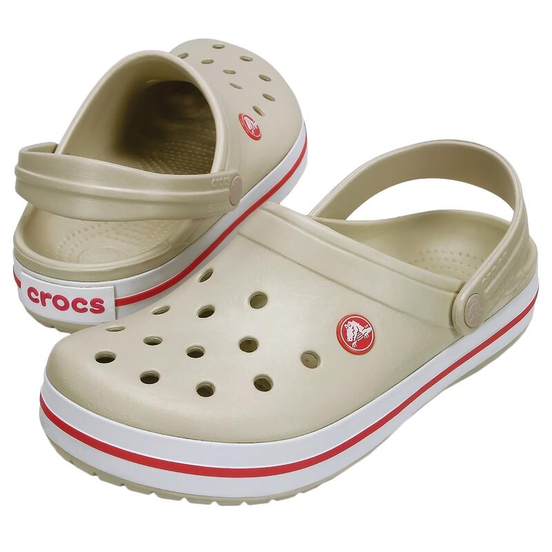 Chanclas Mujer Crocs Crocband Beis