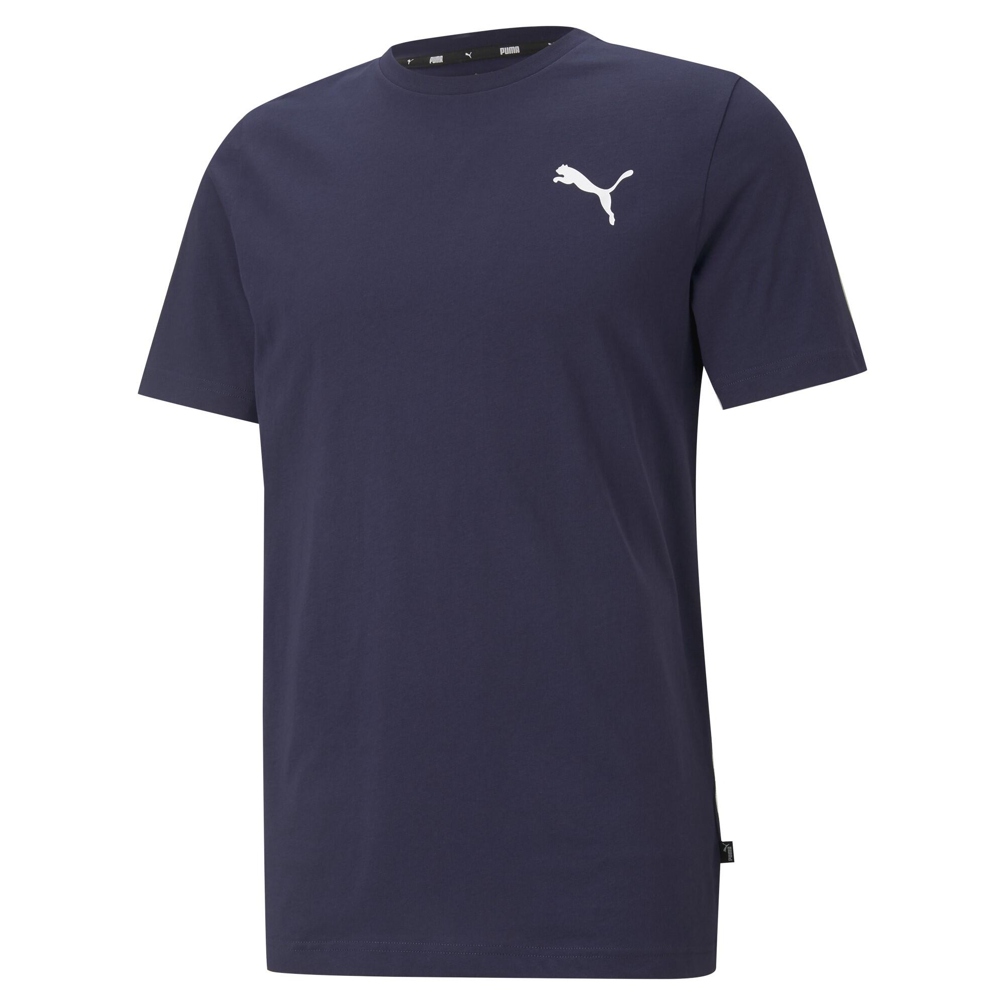 Puma - Tee Shirt Puma Ess Small Logo - Homme - T-shirt Manches Courtes - Bleu|rouge - 48 Xl - Decathlon