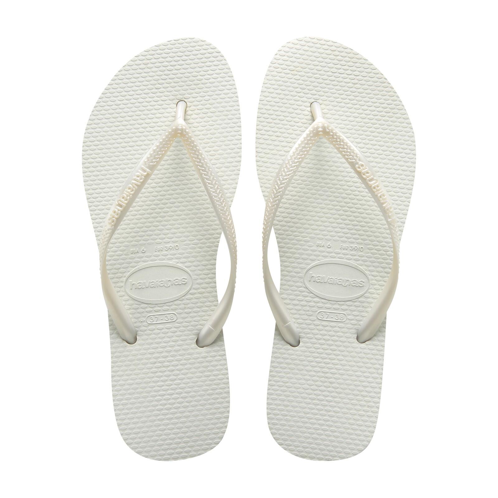 Havaianas - Tong Havaianas H Slim Pour Femme - Femme - Tongs - Blanc - 39/42 - Decathlon