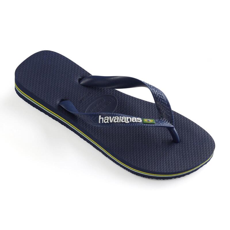 Flip-flops Havaianas Model Brasil Logo Culoare Albastru