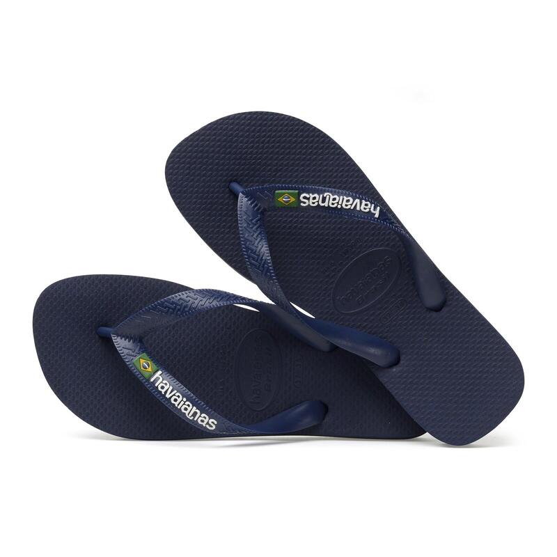 Flip-flops Havaianas Model Brasil Logo Culoare Albastru