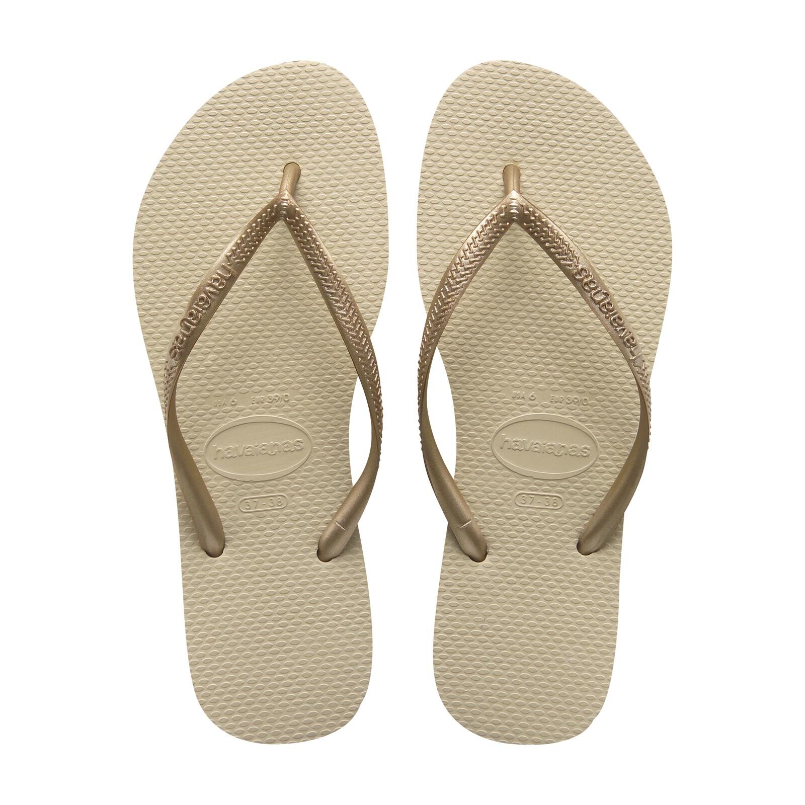 Havaianas - Tong Havaianas Kids H.slim - Enfant - Sandales - Beige - 33/34 - Decathlon