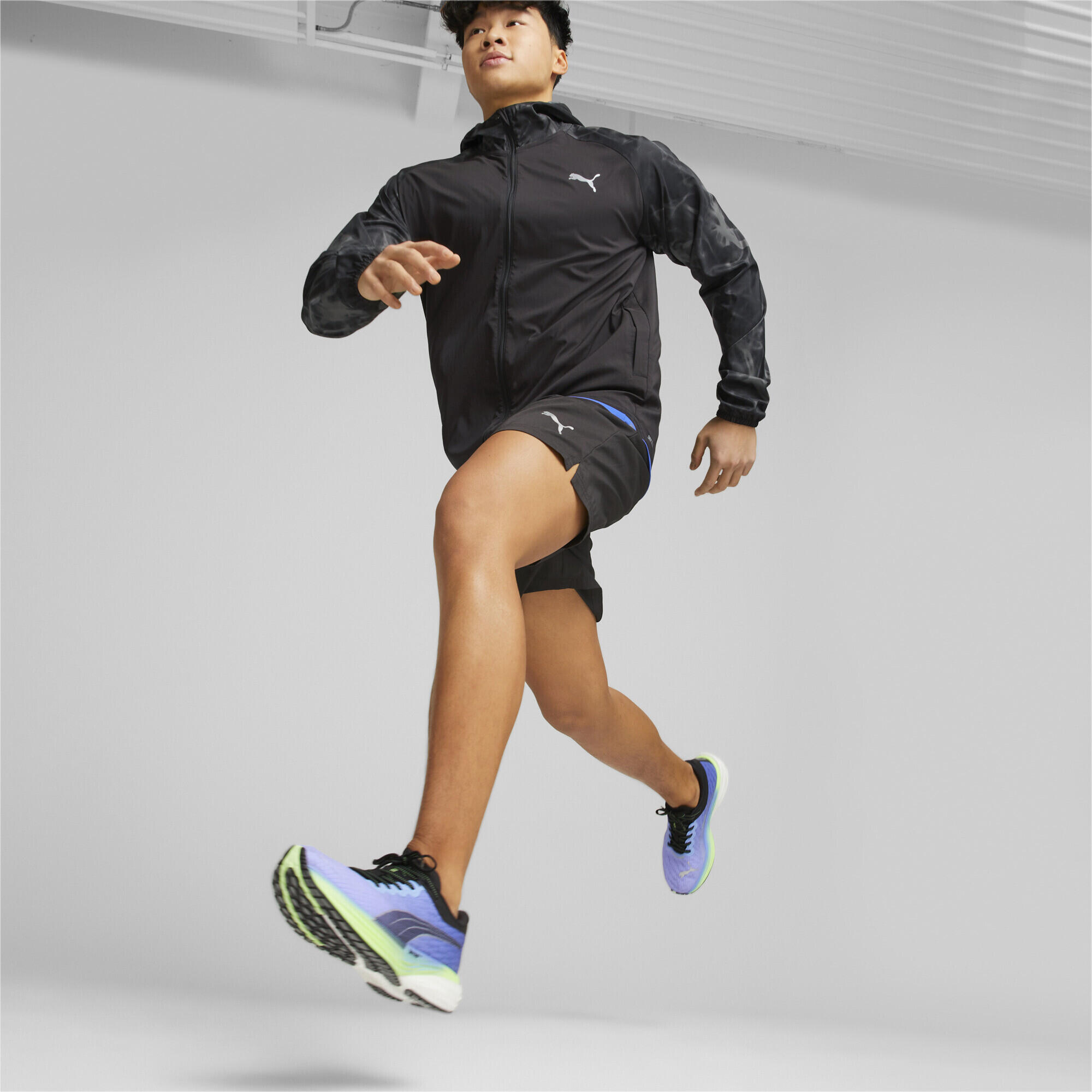 Run Favourite bedrukt geweven jack voor heren PUMA Black Aop 4/6