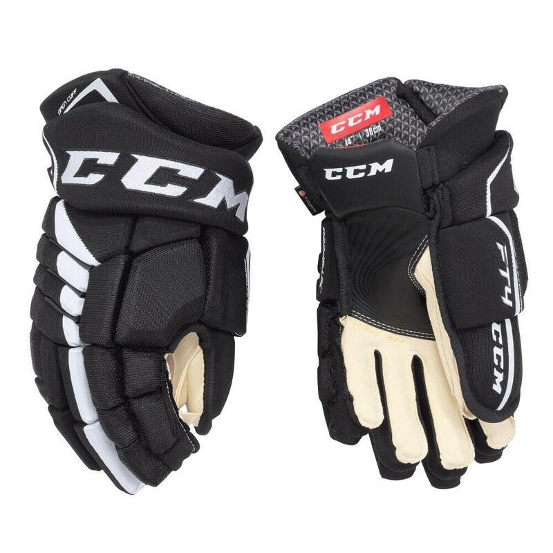 IJshockeyhandschoen Zwart/Wit Junioren CCM