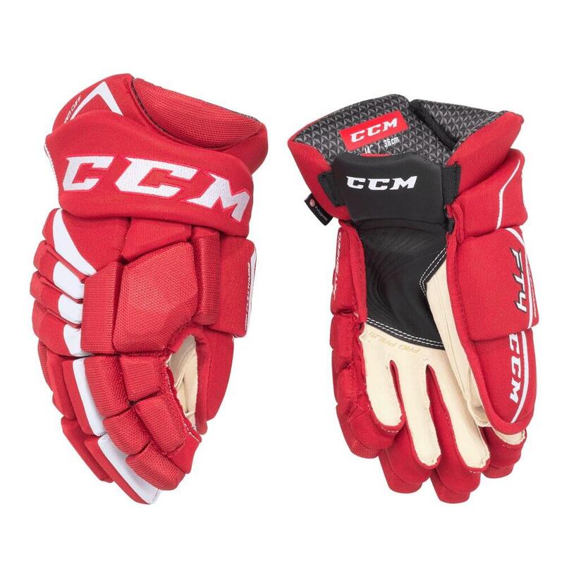 Guantes de Hockey Rojo/Blanco Mayores CCM JETSPEED FT4