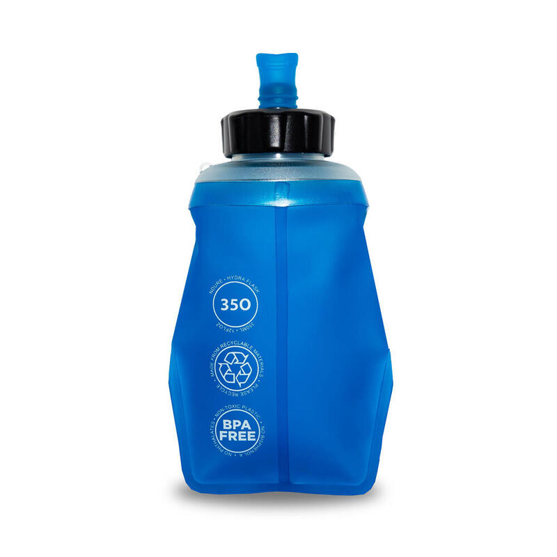 NDURE Soft Flask Handheld 350 ML BLAUW