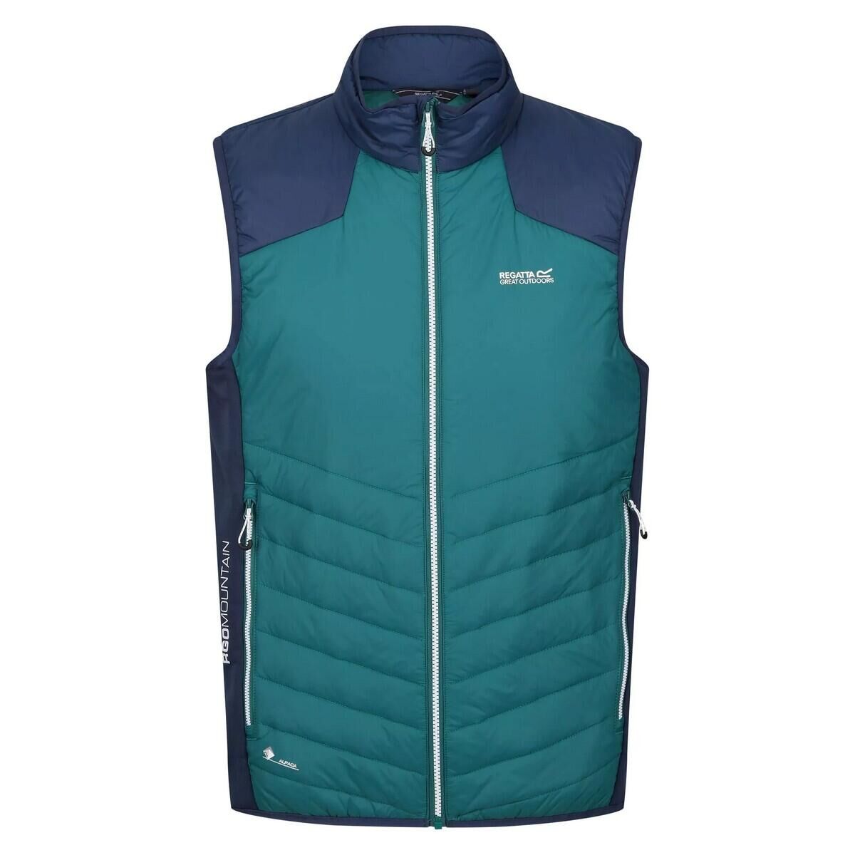 REGATTA Mens Halton VI Lightweight Body Warmer (Pacific Green/Admiral Blue)