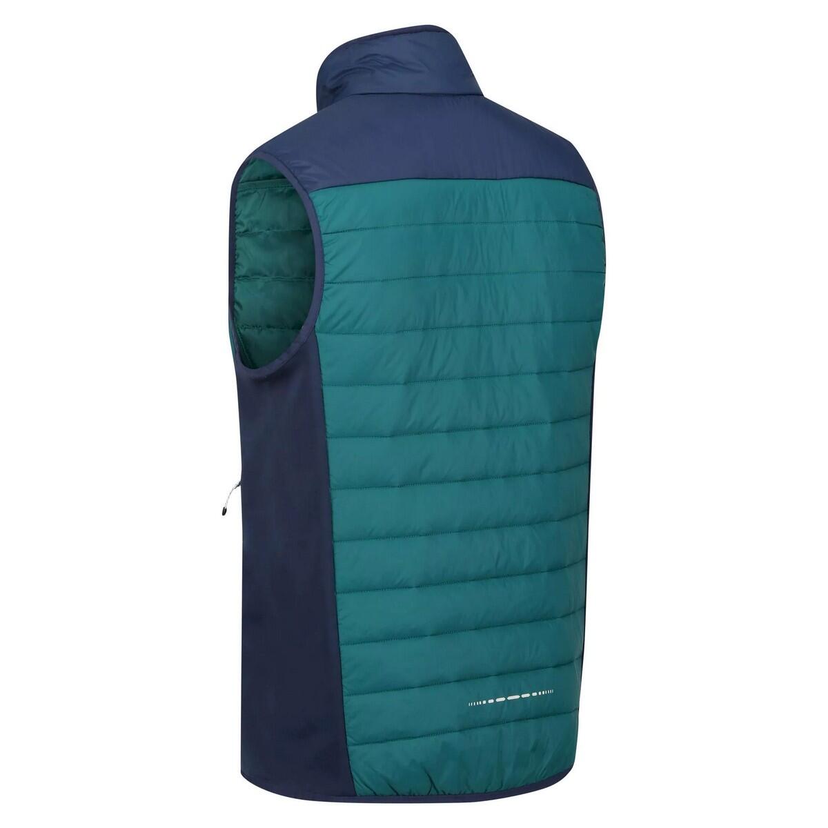 Mens Halton VI Lightweight Body Warmer (Pacific Green/Admiral Blue) 4/5