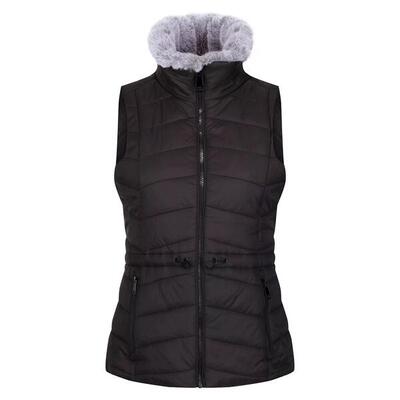 Dames walless geïsoleerde bodywarmer (zwart)