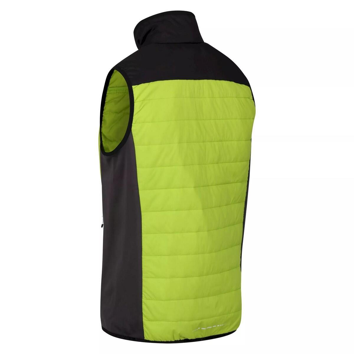 Mens Halton VI Lightweight Body Warmer (Bright Kiwi/Black) 4/5