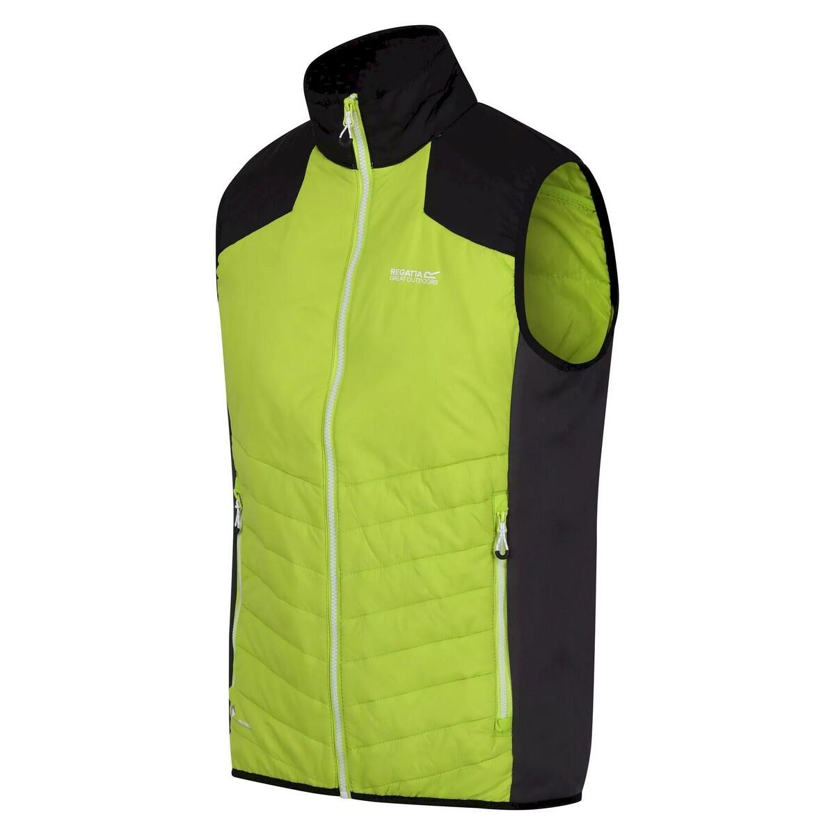 Chaleco Forro Polar Halton VI para Hombre Kiwi Llamativo, Negro 3/5