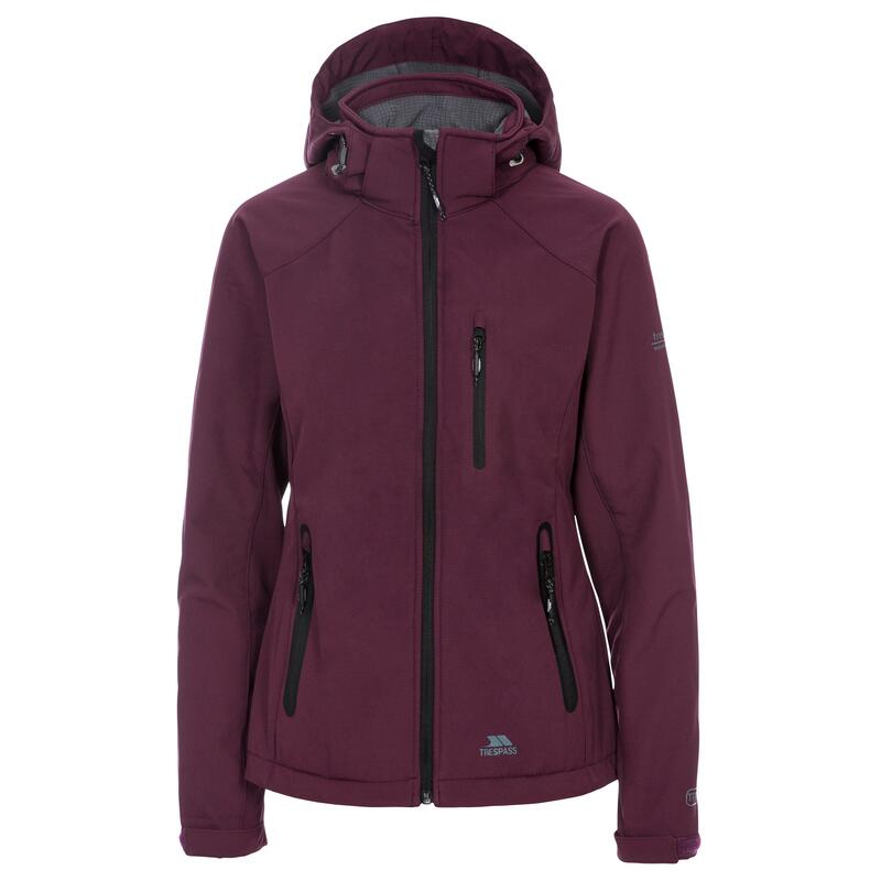 Bela II Giacca Impermeabile Softshell Donna Bordeaux Scuro