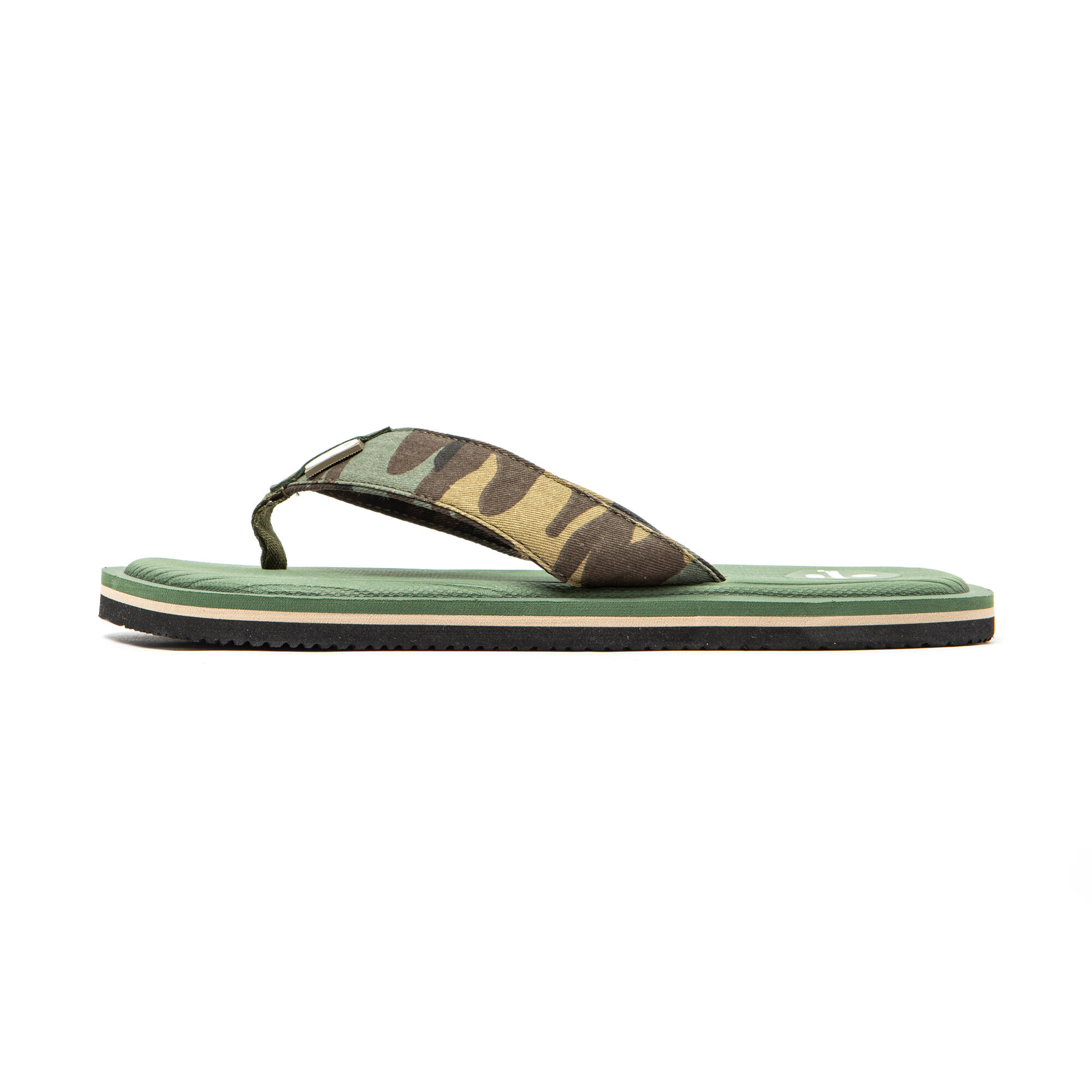 Chanclas Dedo Brasileras De Hombre Verde Militar Suela Antideslizante 4/7