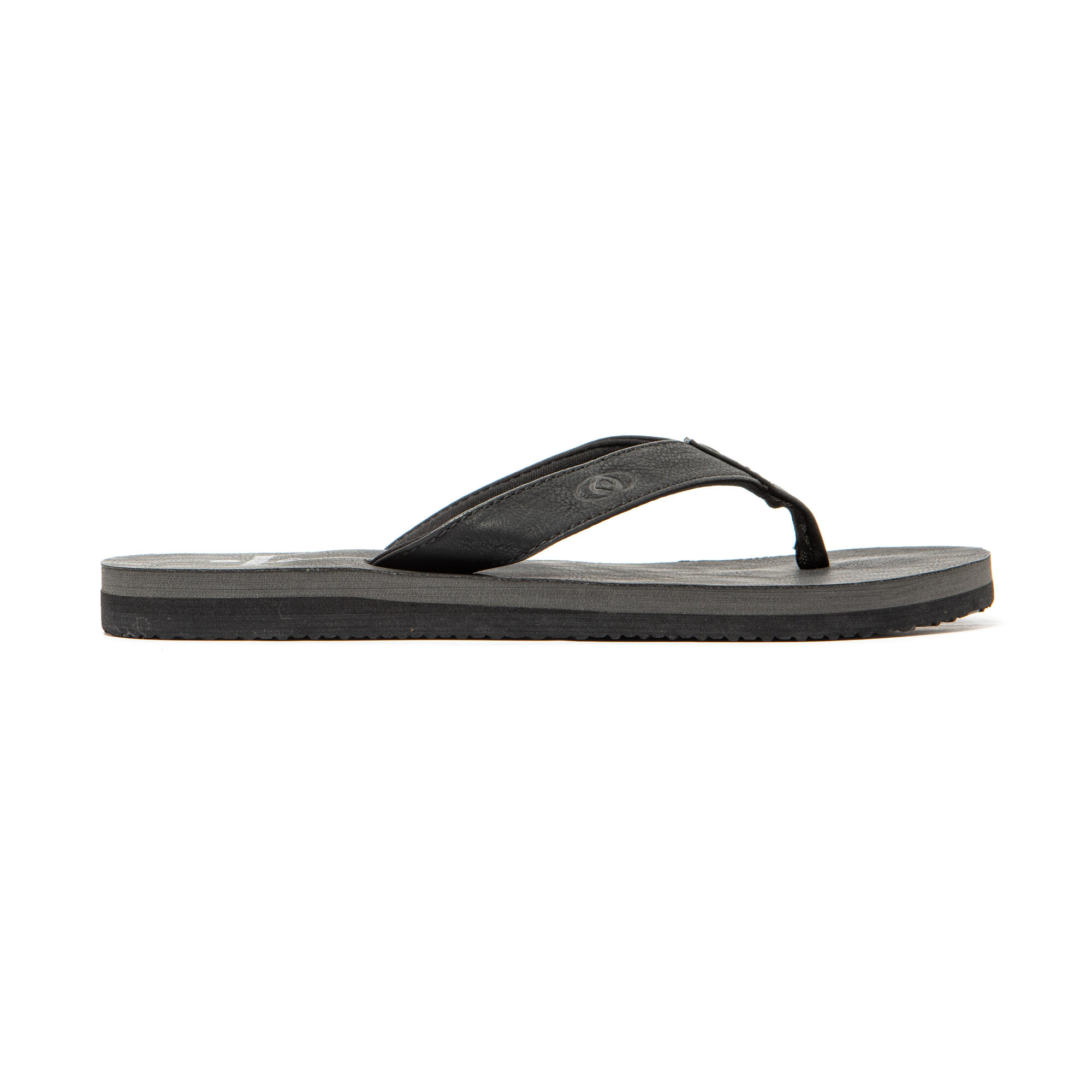 Tongs noires avec semelle antidérapante pour homme 3/7