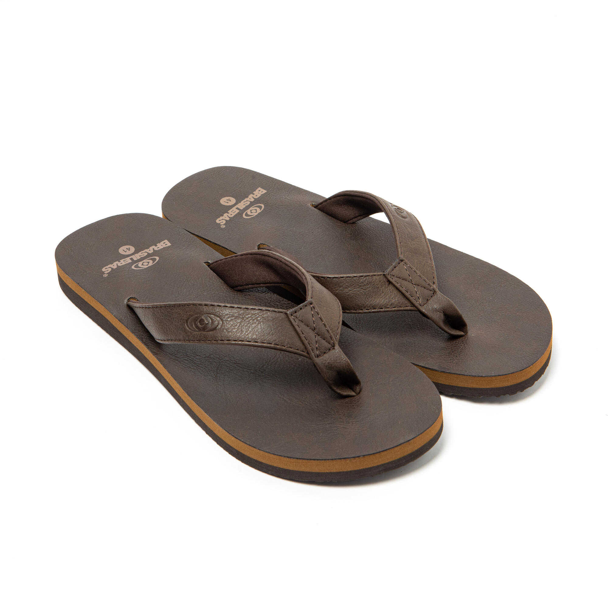 Schwarze BRASILERAS Herren Flip Flops mit rutschfesten Sohlen