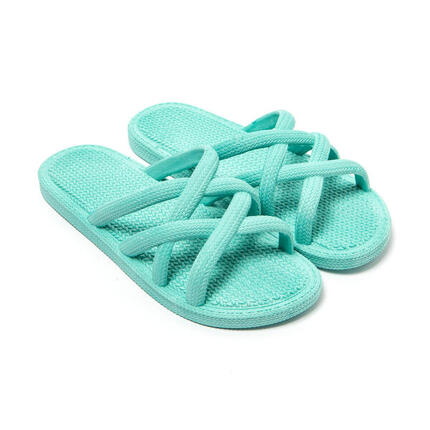 Sandalen Damen Brasileras Militärgrün mit Gummisohle