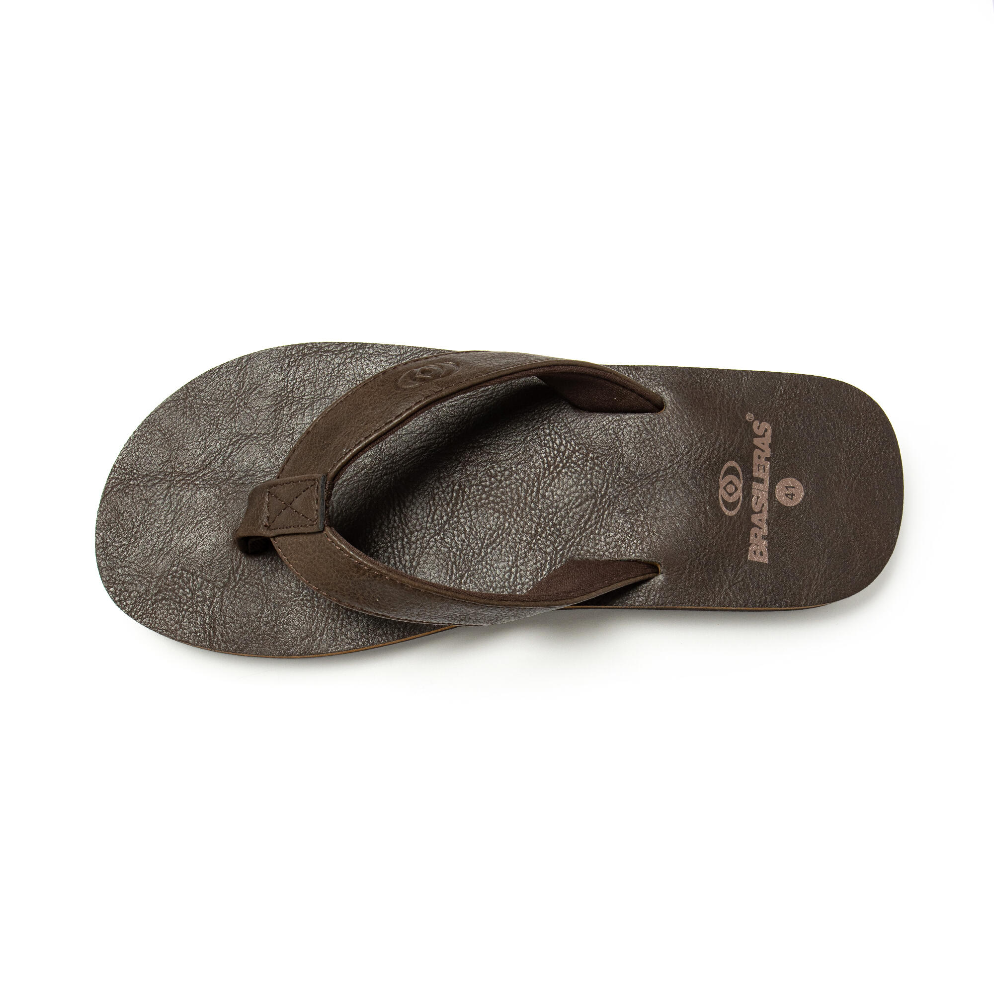 Tongs à bout marron pour homme avec semelle antidérapante 5/7