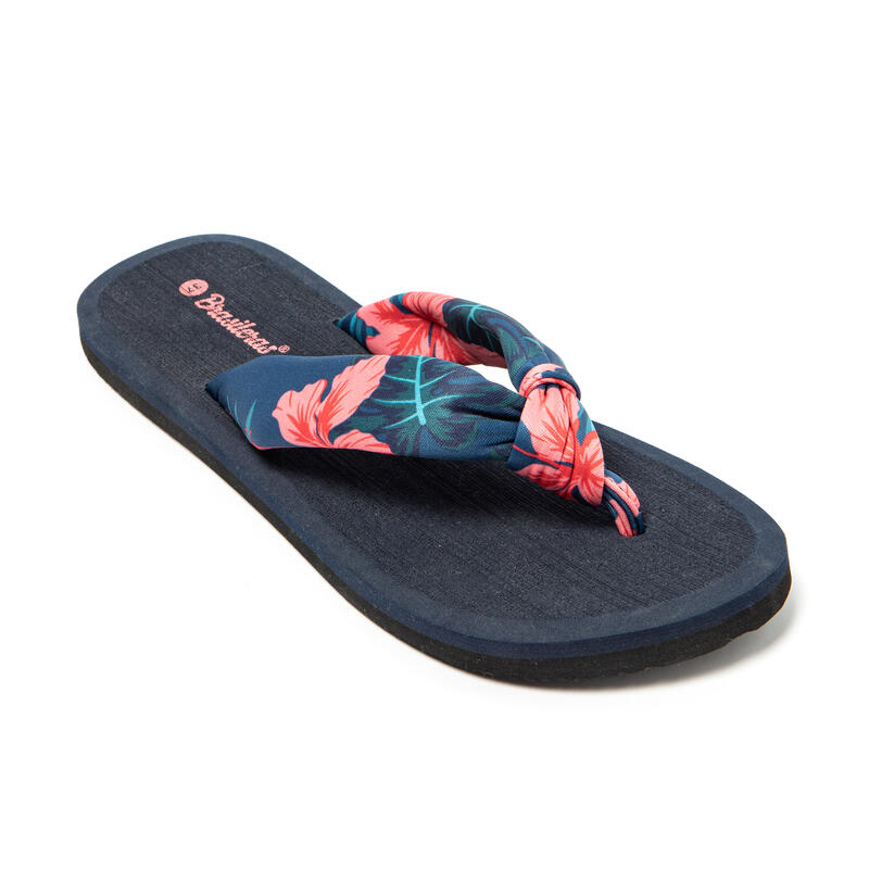 Sandales fuchsia pour femmes avec semelle antidérapante en gomme